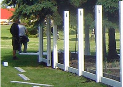 DLR vinyl fence posts