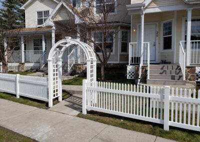 DLR vinyl pergola and arbour