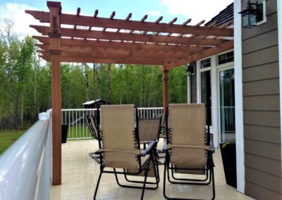 DLR vinyl pergola and arbour